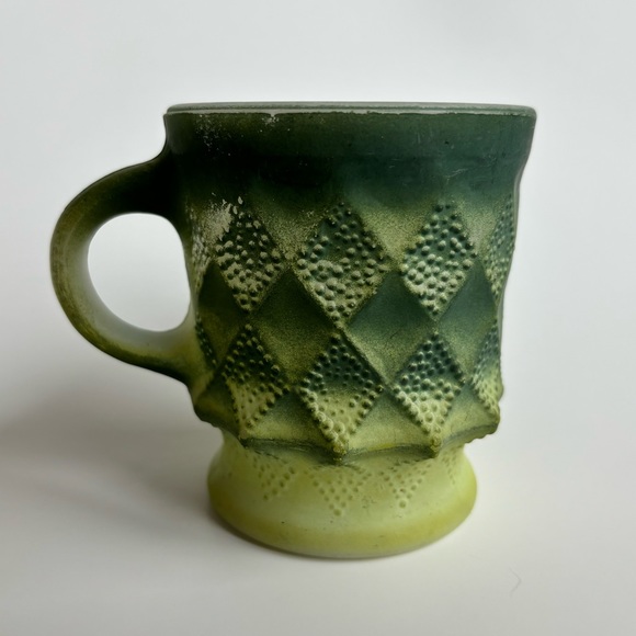 Vintage Anchor Hocking Kimberly Mug in Green - Picture 1 of 6